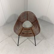 Rattan easy chairs by Rohé Noordwolde, Netherlands 1950-60’s