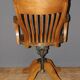 Rotating oak office chair circa 1930