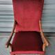 Authentic large antique armchair in the Louis XIII style "sheep's bone"