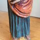 Statuette religieuse en bois peint