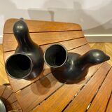Pair of pitchers vases "Cocottes" ceramic Josephine Baker