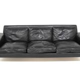 Scandinavian 3-seater leather sofa, Ulferts, Sweden, 1960