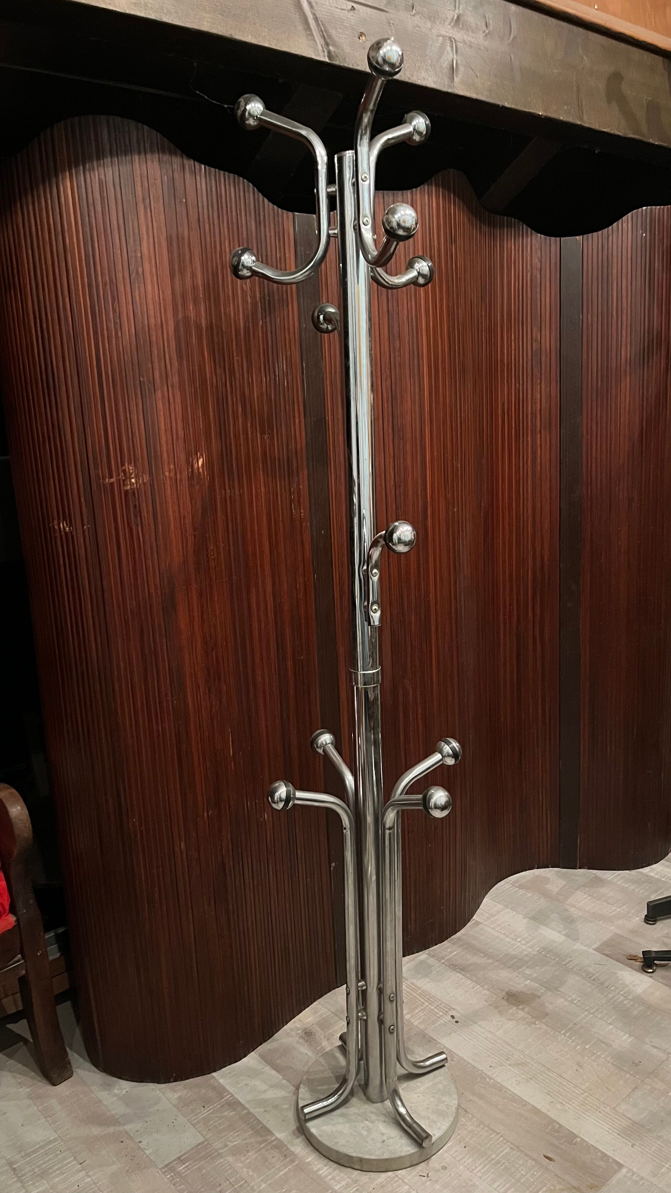 Coat rack on marble foot 70s