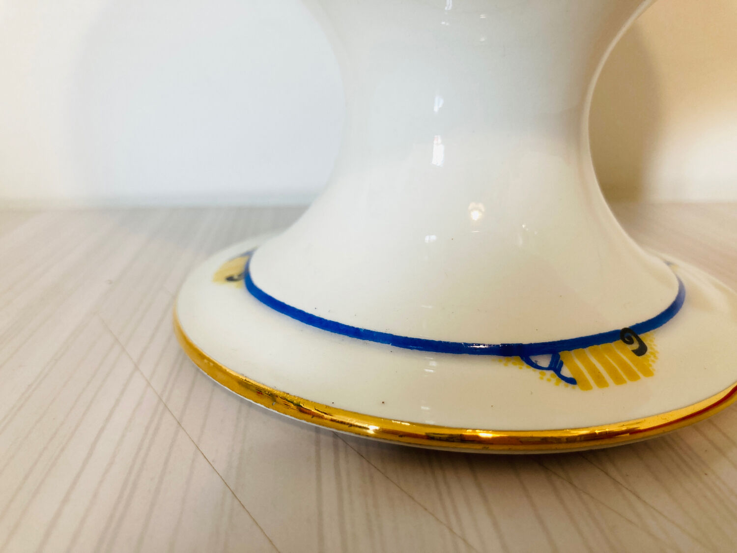 Limoges porcelain cake display w Guerin &cie