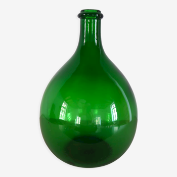 Dame-jeanne in dark green glass 5/6 liters