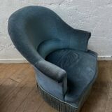 Velvet tub chair