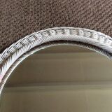 Rattan mirror