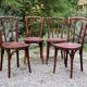 4 chairs bistrot type n°56 years 30