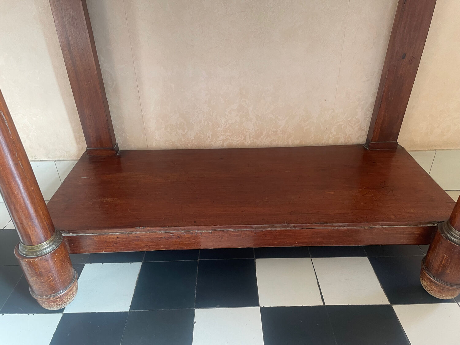 Mahogany console from the Empire period.