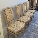 Série de 4 chaises de style Louis XVI ancienne