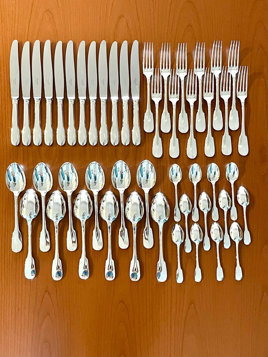 Christofle, Cluny 48-piece cutlery set, excellent condition