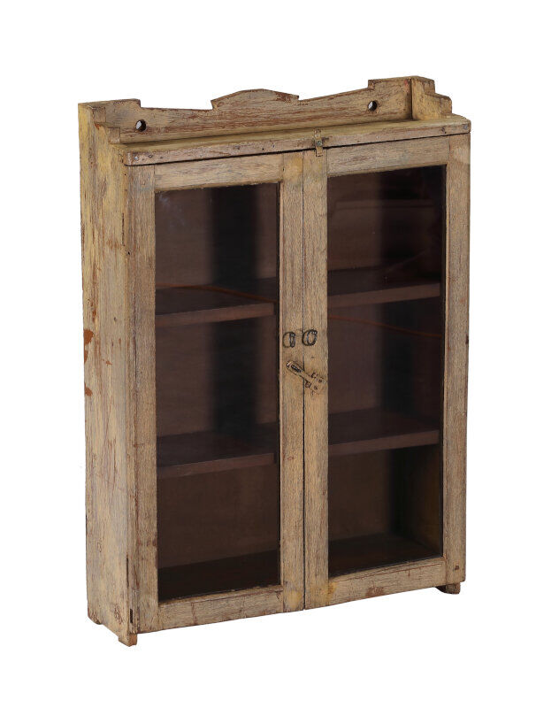 Antique white indian showcase