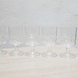 Series of 6 vintage walking glasses