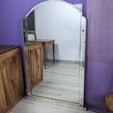 Beveled art deco mirror 127 x 83 cm