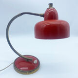 red metal lamp