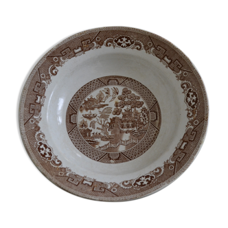 Orientalist hollow dish of Saint Amand, WiIllow model