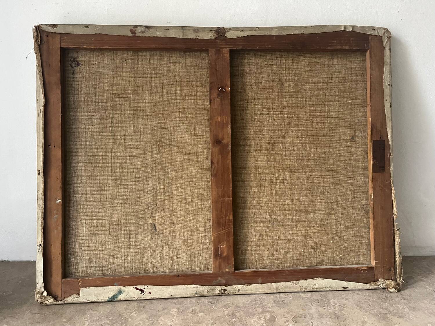 Mediterranean port, oil on canvas knife technique