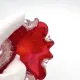 Barovier Toso Murano 1950 Ruby Red Pocket Bowl