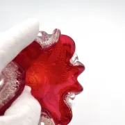 Coupe Vide-Poches Barovier Toso Murano 1950 Rouge Rubis