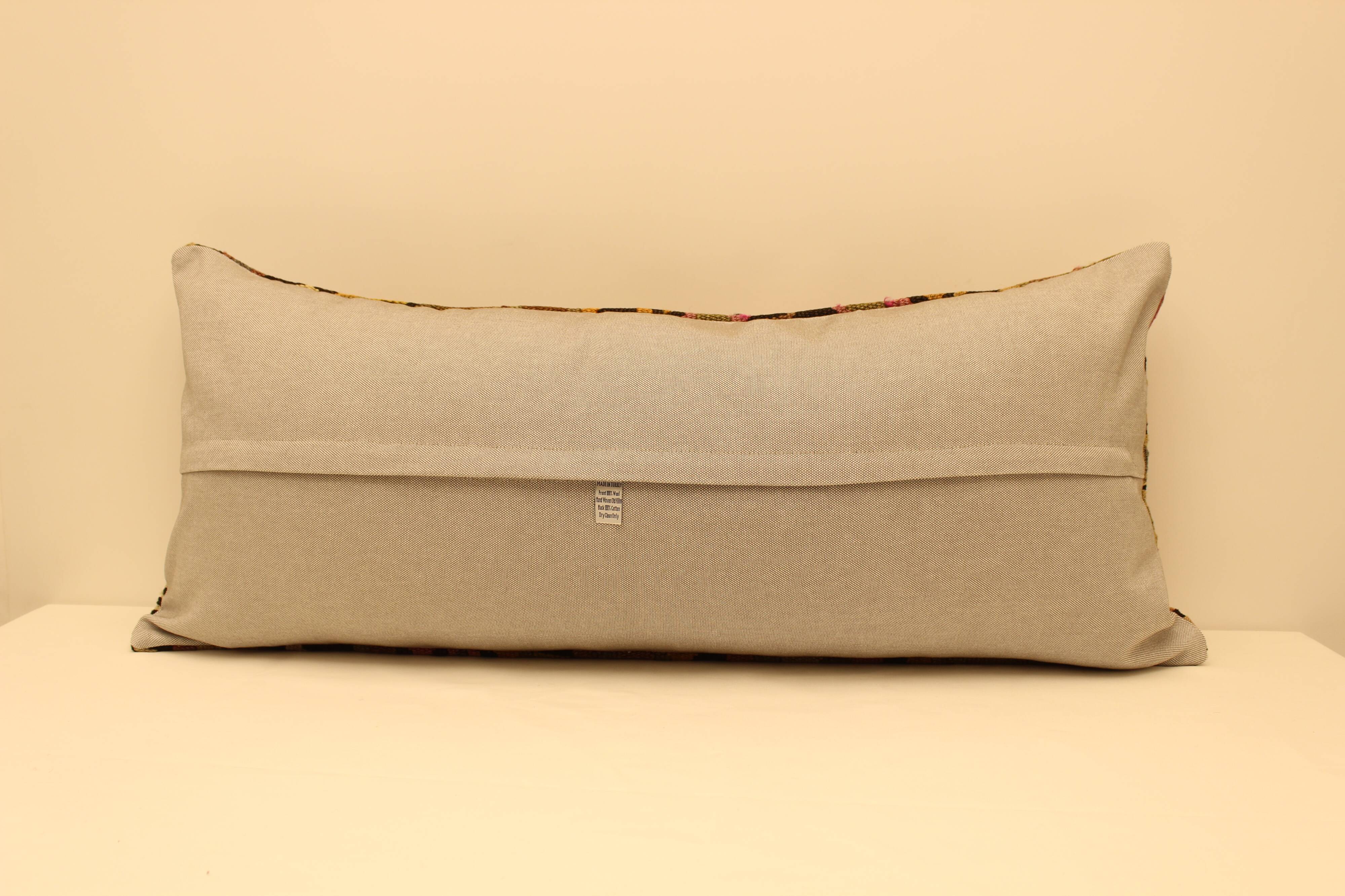 Turkish kilim cushion, 40x90 cm, KD-53