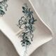 Empty pocket soap dish "Floréal" iron earthenware from Lyon