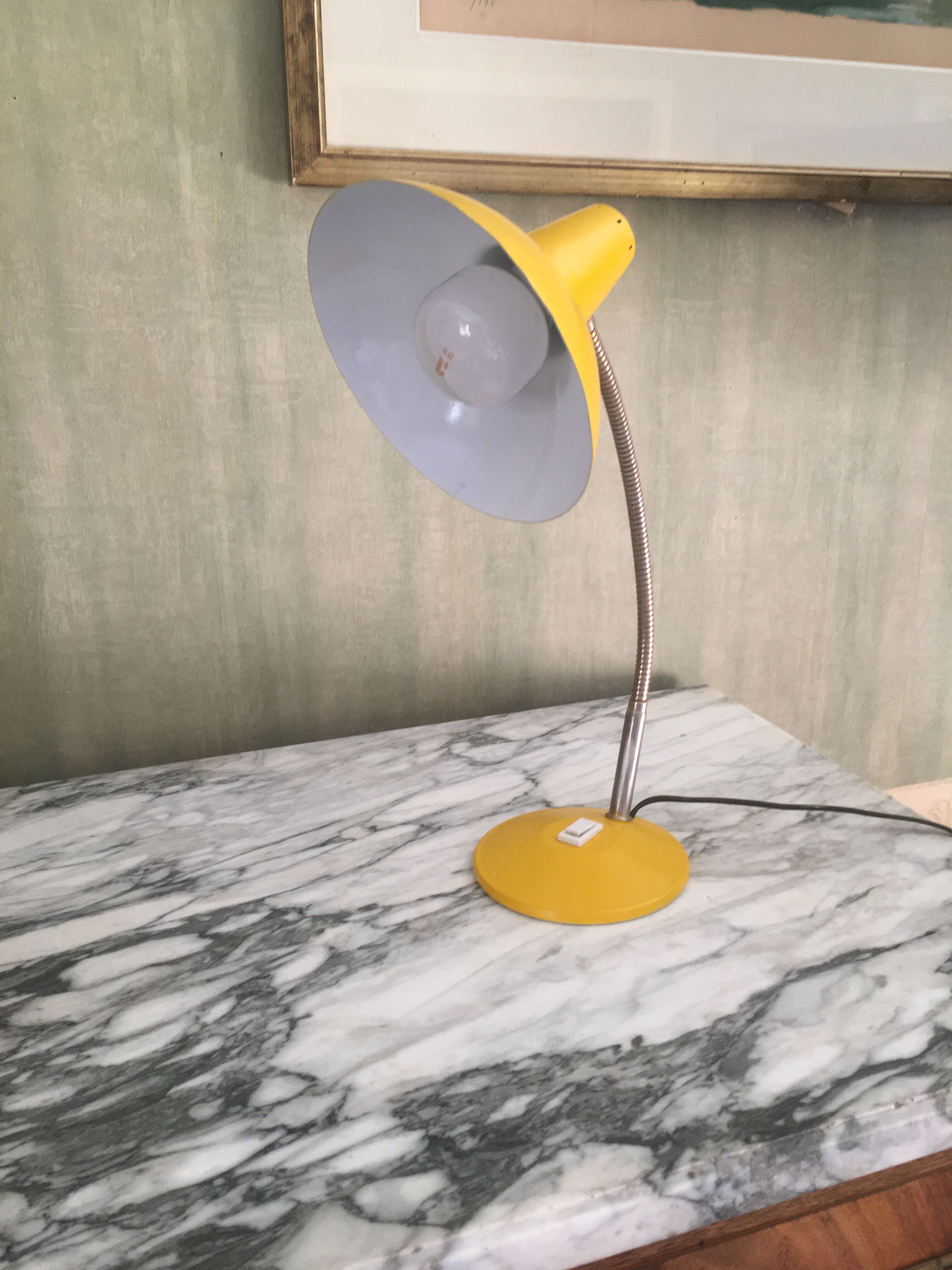 Lampe de bureau années  60 relookee