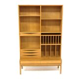 Oak library, Marian Grabinski, Möbel-Ikea, sweden, 1960