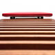 Teak bench designed by Inge and Luciano Rubino for APEC