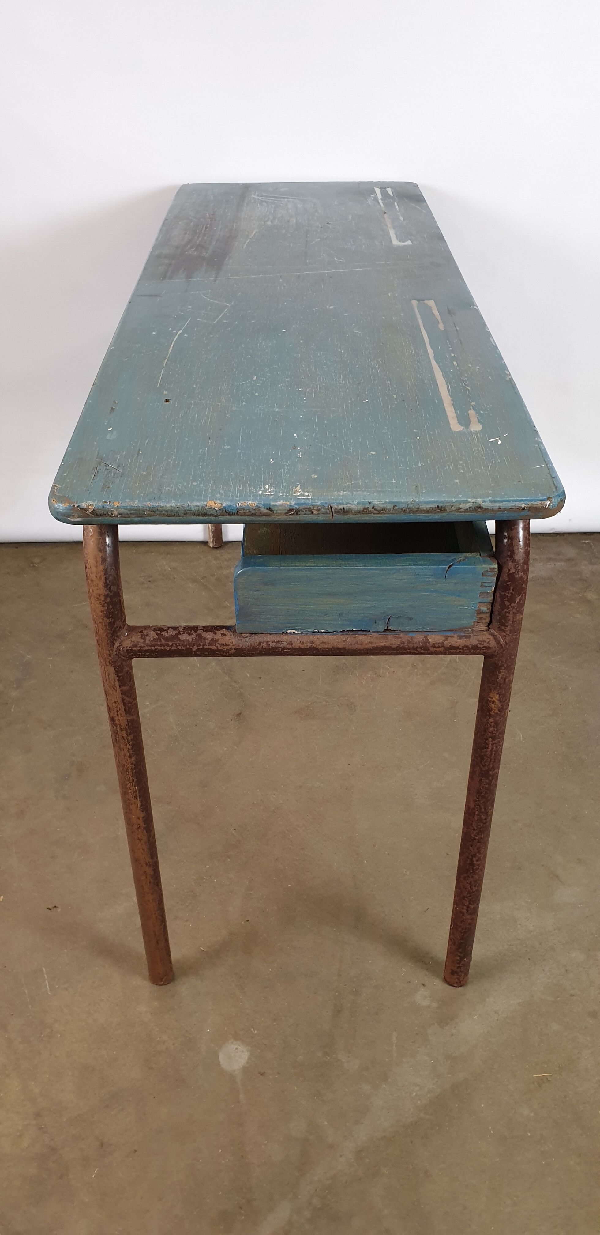 Former two-seater school desk