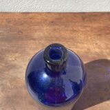 3x bouteilles en vert &bleu comme base pour lampes