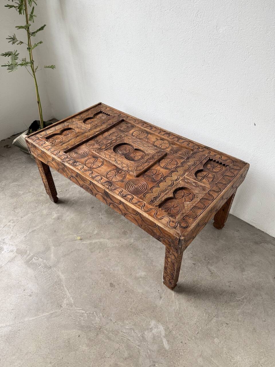 Savoyard folk art coffee table