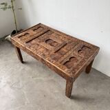 Table basse savoyarde art populaire