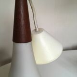 Pair of suspensions Tear Drop by Holmgaard for Louis Poulsen Denmark 1960-1969