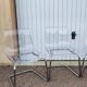 4 vintage transparent chairs 1990