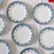 Dessert plates x9, iron earth, Estival model by Saint Amand