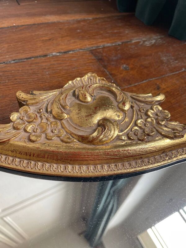 Miroir doré style baroque