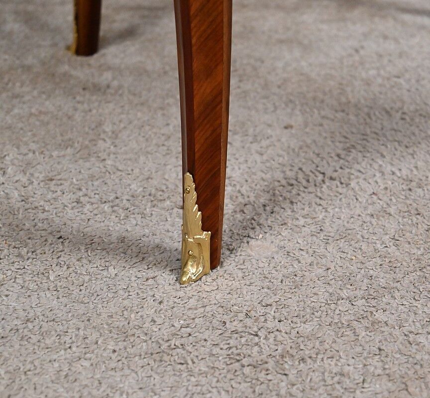 Rosewood marquetry coffee table, Louis XV style – Mid 20th century