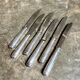 6 Christofle silver-plated knives, "Malmaison" service