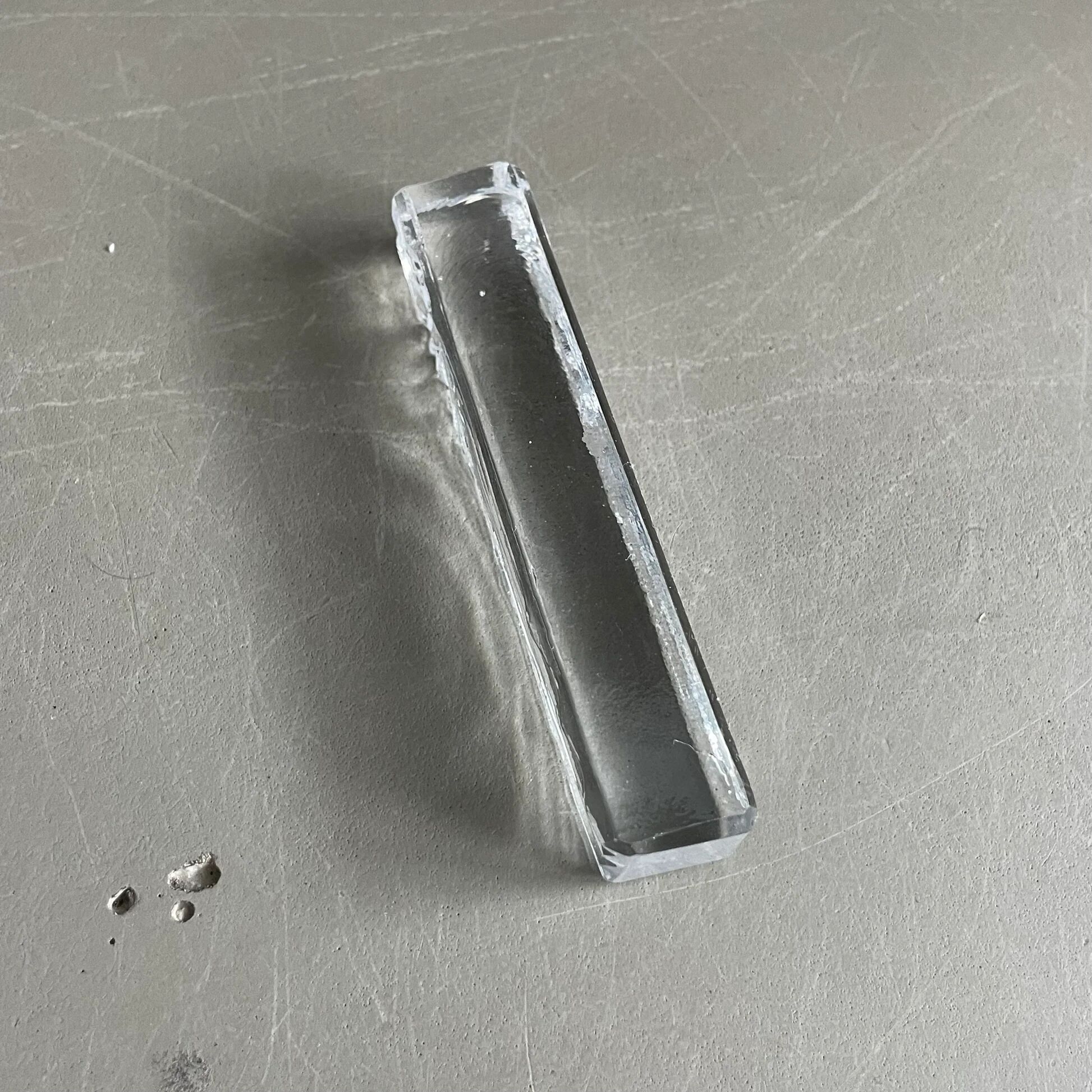 11 moulded glass knife rests - Ref 1167