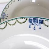 4 vintage deep plates from St Amand 220628