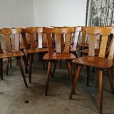 Lot of 14 vintage bistro chairs