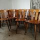 Lot of 14 vintage bistro chairs