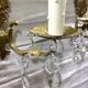 Pair of appliques 2 bronze lights and Louis XV style stamps