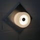 Doria Wall Light 1960 Alu Opaline + chrome LED bulb, Germany