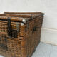 SNCF wicker trunk – vintage industrial chest from the 1940s