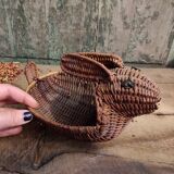 Vintage French basket, rabbit shaped