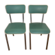 Set of 2 1950s bistro chairs