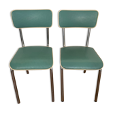 Set of 2 1950s bistro chairs