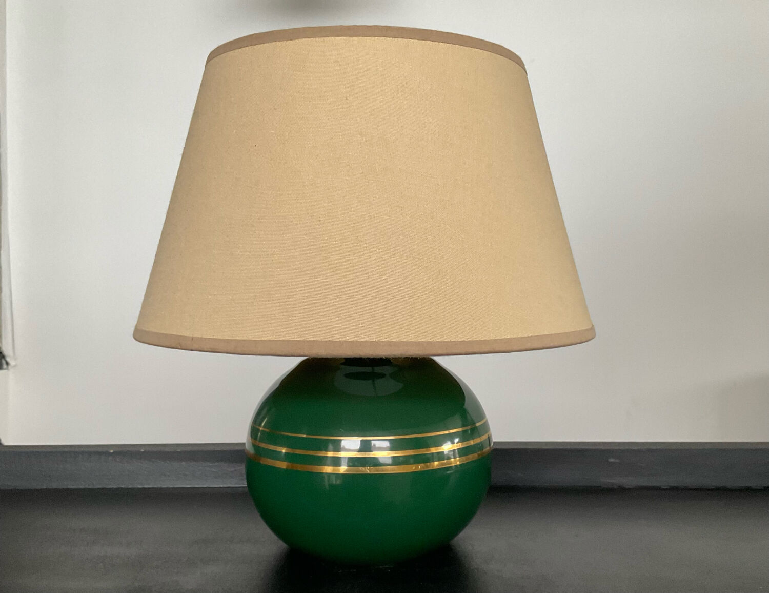 Vintage glazed ceramic lamp