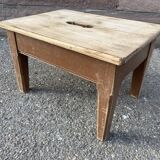 Rustic farm tabouret in fir